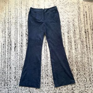 Bcbg mid rise flare leg faux suede pants sz 6 NWT